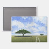 Afrikaans landschap magneet (Voorkant / Achterkant)