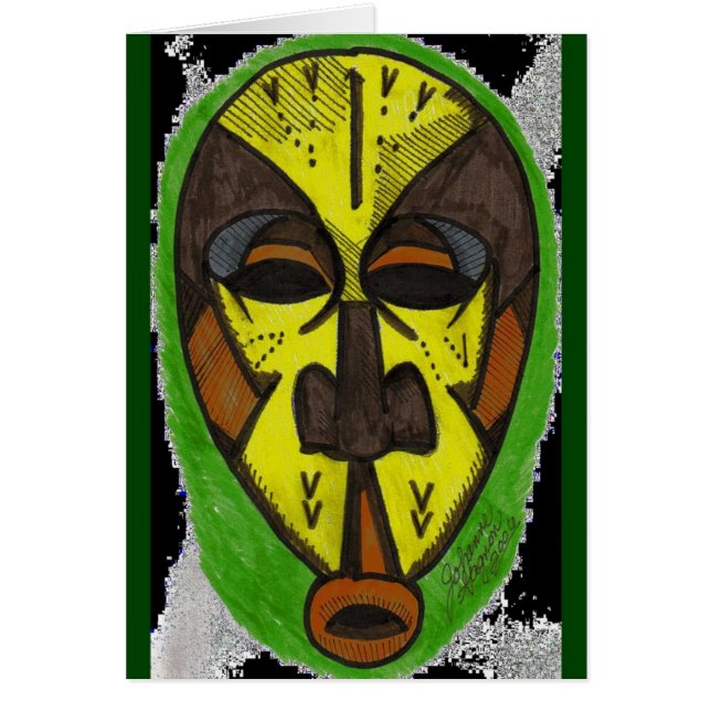 Afrikaans masker (Voorkant)