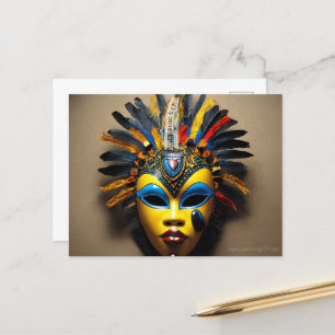 Afrikaans Masker Briefkaart