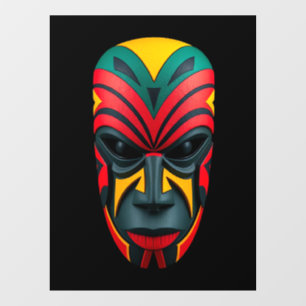 Afrikaans masker raamfolie raamsticker