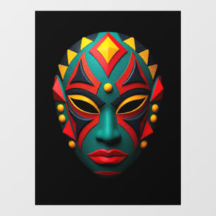 Afrikaans masker raamfolie raamsticker