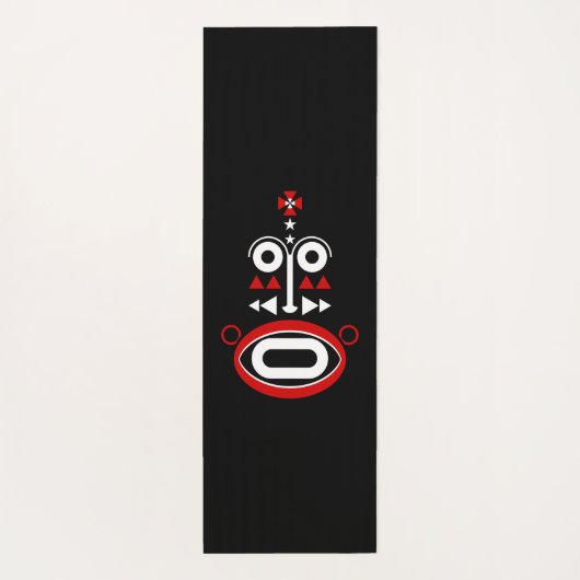 afrikaans masker yogamat (Achterkant)