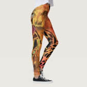 Afrikaans Meisje en Giraffe Leggings (Rechts)