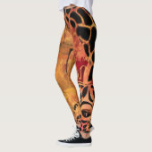 Afrikaans Meisje en Giraffe Leggings (Links)