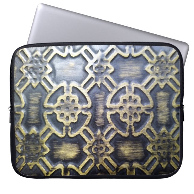 afrikaans modclowpatroon laptop sleeve (Voorkant)