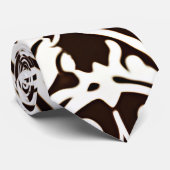 Afrikaans Ornament zwart wit Stropdas (Opgerold)