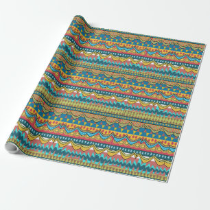 Afrikaans patroon cadeaupapier