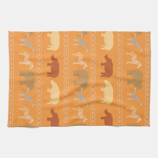 Afrikaans patroon theedoek (Horizontaal)