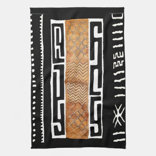 Afrikaans patroon van modder theedoek (Verticaal)