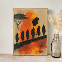 afrikaans poster voor abstracte kunst