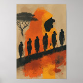 afrikaans poster voor abstracte kunst (Voorkant)