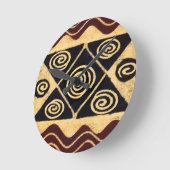 Afrikaans primordiaal decor ronde klok (Hoek)
