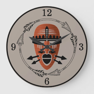 Afrikaans stammenmasker grote klok