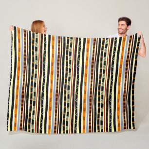 Afrikaans stammenpatroon fleece deken