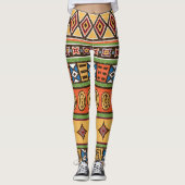 Afrikaans stammenpatroon leggings (Voorkant)