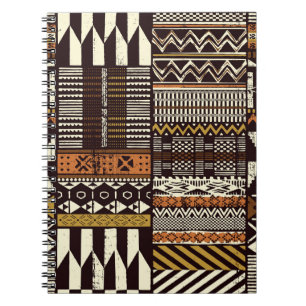 Afrikaans tribaal weefsel, abstract . notitieboek