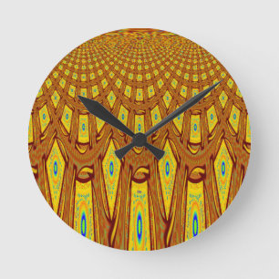 Afrikaans Tribal Motief Ronde Klok