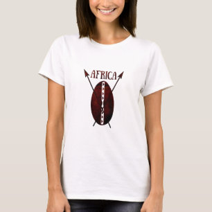 Afrikaans vintage stam schild speer  t-shirt