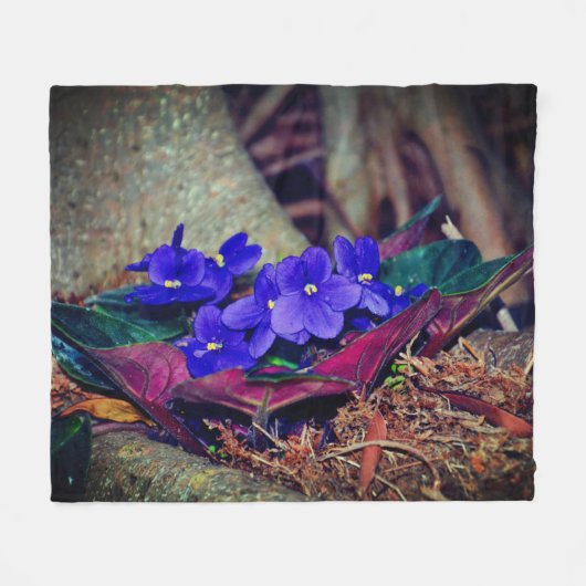 Afrikaans Violet Fleece Deken (Voorkant (Horizontaal))