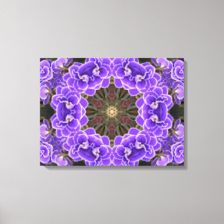 Afrikaans Violet Mandala Canvas Afdruk