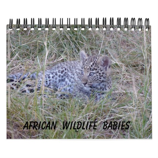 AFRIKAANS WILDLIFE BABIES CALENDAR KALENDER (Hoes)
