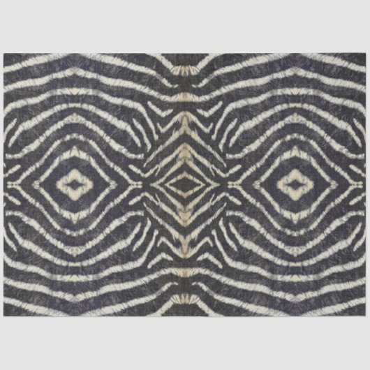 Afrikaans Zebra Stripe Patroon Decoupage Art Tissuepapier (Voorkant)