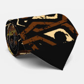 Afrikaans Zulu-ontwerp Stropdas (Opgerold)