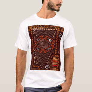 Afrikaanse Aboriginal Art Naadloze Patroon T-shirt