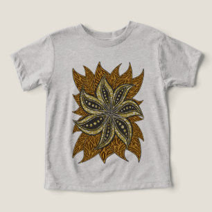 Afrikaanse Abstracte Bloemen Batik Stijl