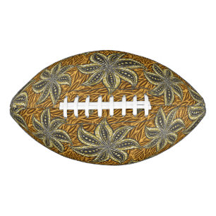 Afrikaanse Abstracte Bloemen Batik Stijl American Football