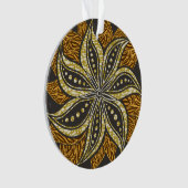 Afrikaanse Abstracte Bloemen Batik Stijl Ornament (voorkant)