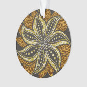 Afrikaanse Abstracte Bloemen Batik Stijl Ornament (voorkant)