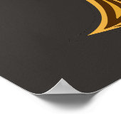 Afrikaanse Abstracte Bloemen Batik Stijl Poster (Hoek)