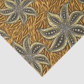 Afrikaanse Abstracte Bloemen Batik Stijl Tissuepapier (Detail)