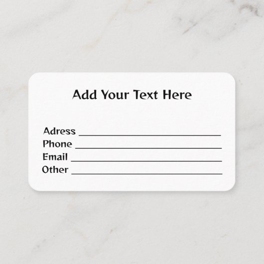 Afrikaanse Abstracte Bloemen Batik Stijl Visitekaartje (Achterkant)