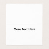 Afrikaanse Abstracte Bloemen Batik Stijl Visitekaartjes (Binnenkant ongevouwen)