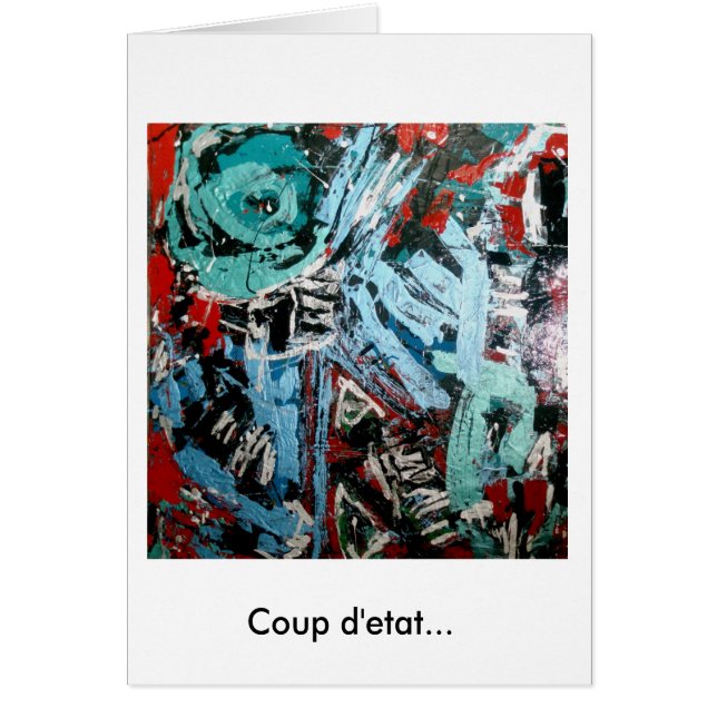 Afrikaanse Abstracte Expressionistische Zwarte Kun (Voorkant)