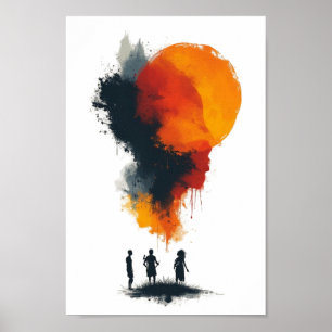 afrikaanse abstracte kunst poster