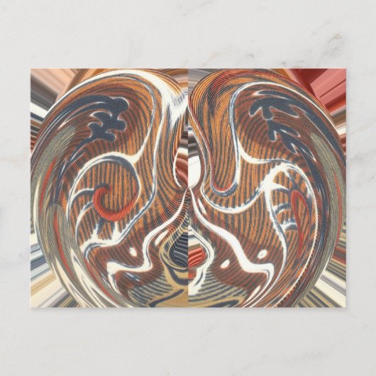 Afrikaanse Abstracte kunst Print Briefkaart (Voorkant)