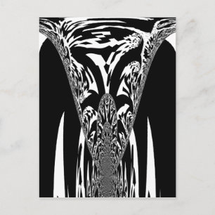 Afrikaanse Abstracte kunst Print Briefkaart