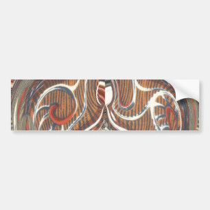 Afrikaanse Abstracte kunst Print Bumpersticker