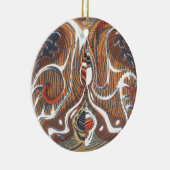 Afrikaanse Abstracte kunst Print Keramisch Ornament (Rechts)