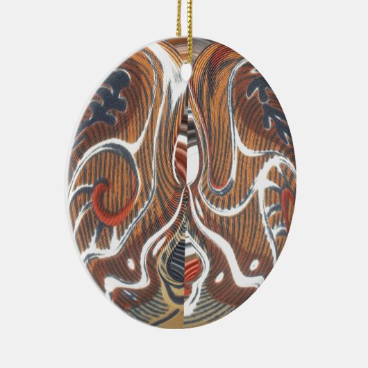 Afrikaanse Abstracte kunst Print Keramisch Ornament (Rechts)