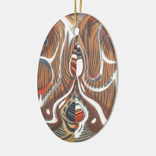 Afrikaanse Abstracte kunst Print Keramisch Ornament (Links)