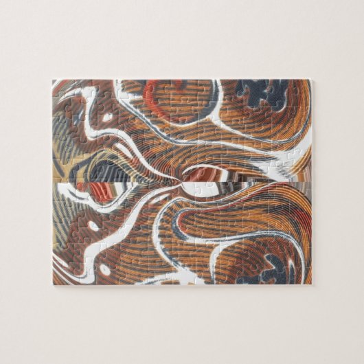 Afrikaanse Abstracte kunst Print Legpuzzel (Horizontaal)