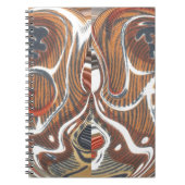 Afrikaanse Abstracte kunst Print Notitieboek (Voorkant)
