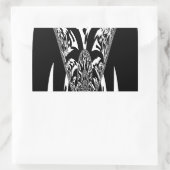 Afrikaanse Abstracte kunst Print Rechthoekige Sticker (Tas)