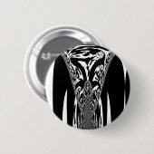 Afrikaanse Abstracte kunst Print Ronde Button 5,7 Cm (Voorkant /achterkant)