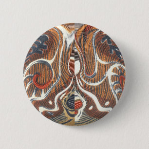 Afrikaanse Abstracte kunst Print Ronde Button 5,7 Cm