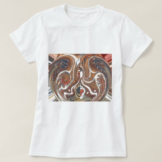 Afrikaanse Abstracte kunst Print T-shirt (Design voorkant)